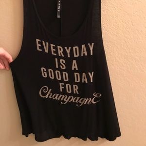 Graphic Black Tank Top